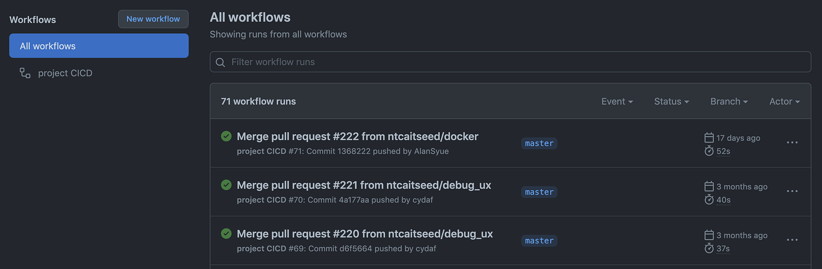 GitHub Action 自動化部屬